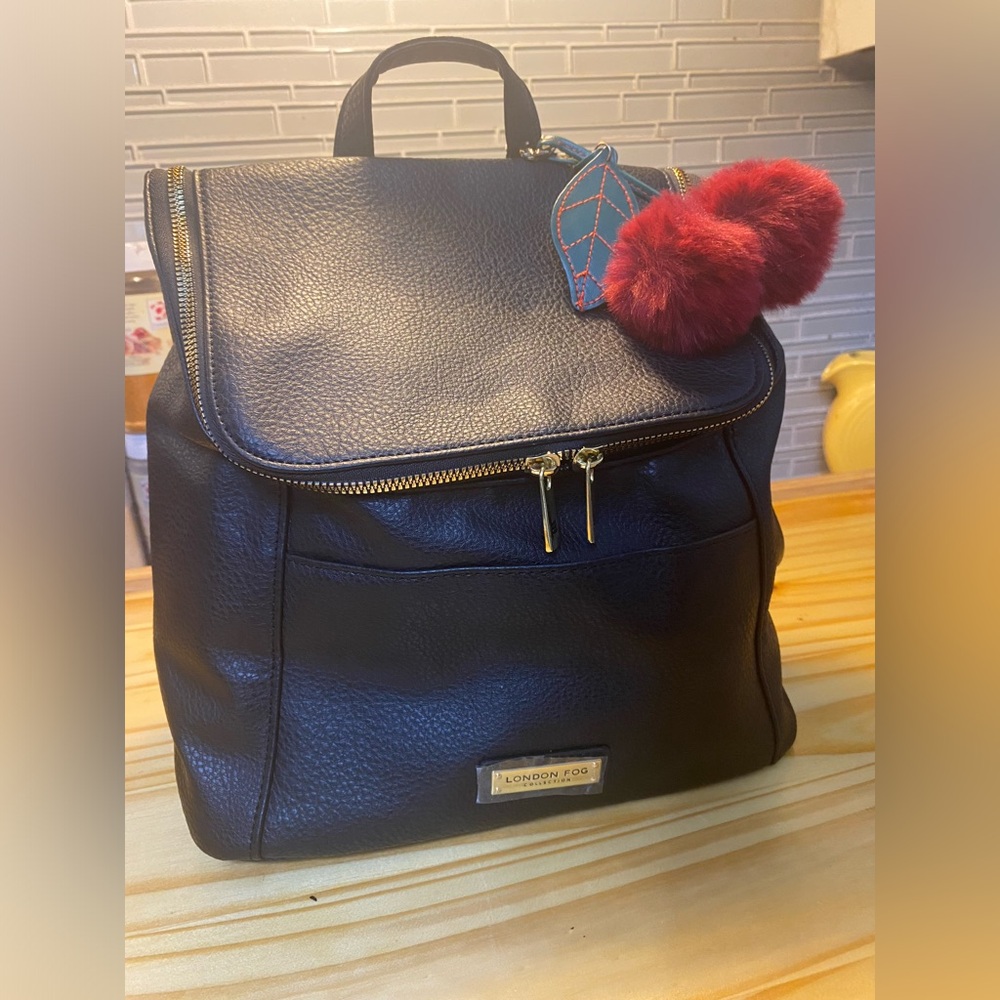 London Fog black backpack